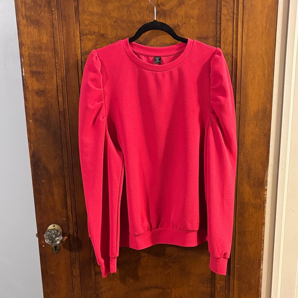 NWOT SHEIN Curve Pink Long Sleeve Top Size 1XL